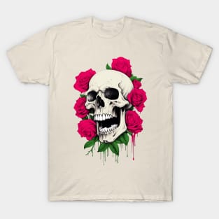 Rose skull T-Shirt